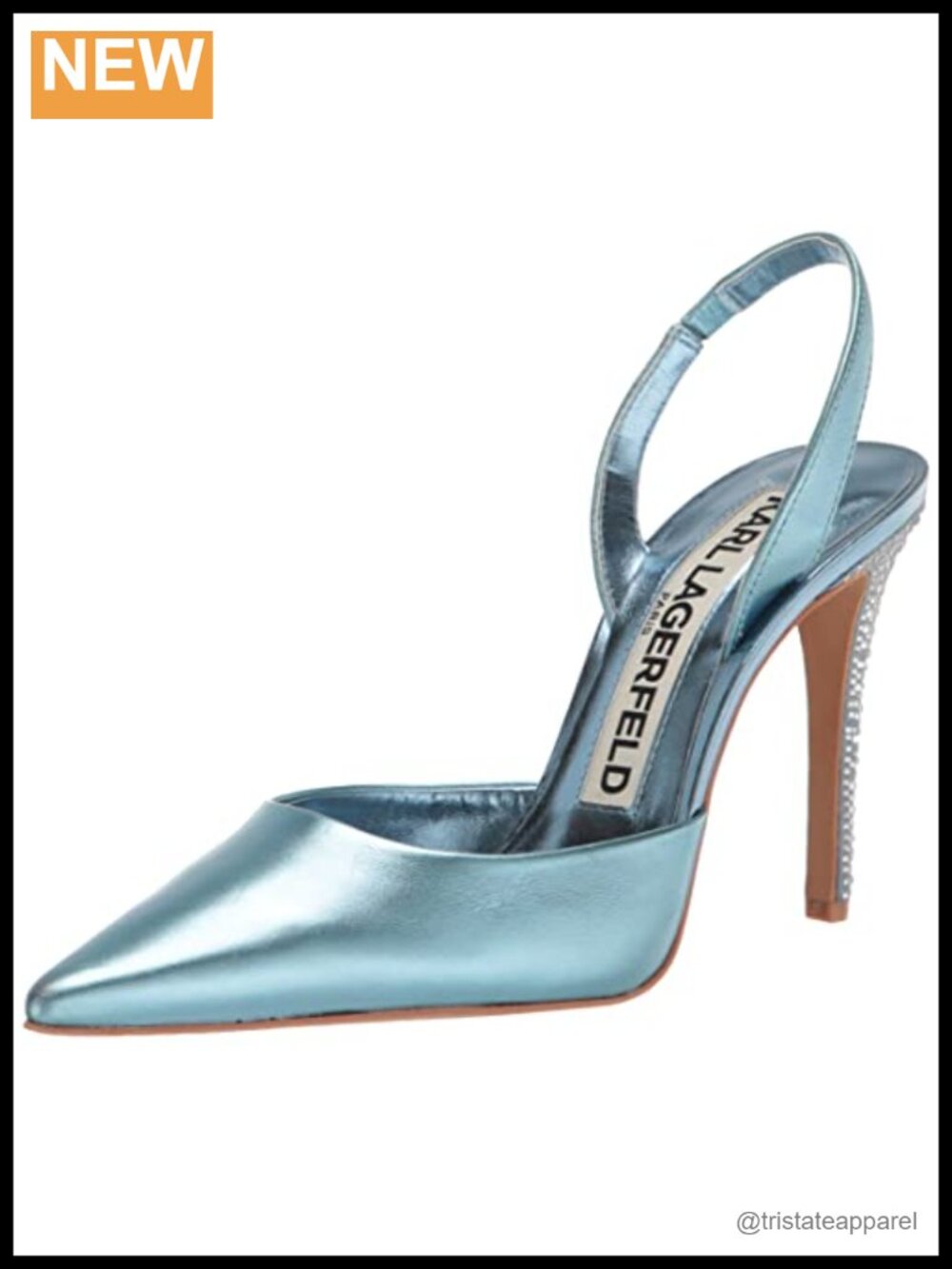 Caslynn Slingback Pump Faux Leather Closed Toe Formal Heel